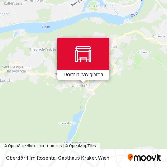 Oberdörfl Im Rosental Gasthaus Kraker Karte