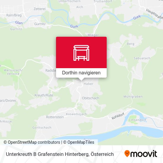 Unterkreuth B Grafenstein Hinterberg Karte