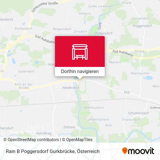 Rain B Poggersdorf Gurkbrücke Karte