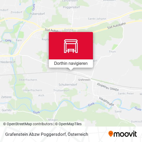 Grafenstein Abzw Poggersdorf Karte