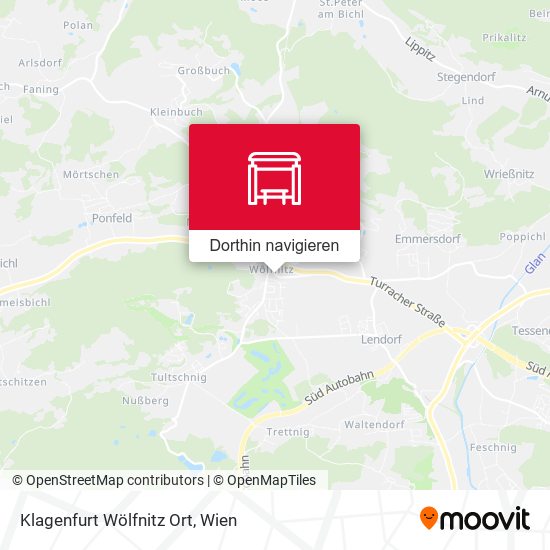 Klagenfurt Wölfnitz Ort Karte