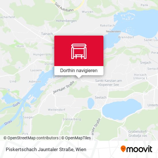 Piskertschach Jauntaler Straße Karte