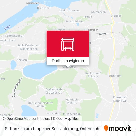 St.Kanzian am Klopeiner See Unterburg Karte