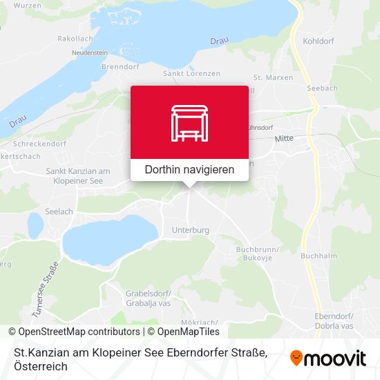 St.Kanzian am Klopeiner See Eberndorfer Straße Karte