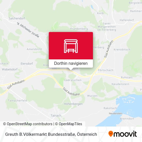 Greuth B.Völkermarkt Bundesstraße Karte
