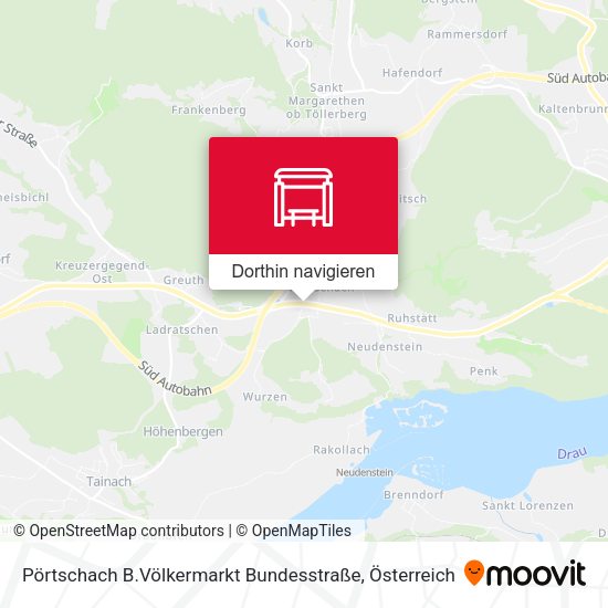 Pörtschach B.Völkermarkt Bundesstraße Karte