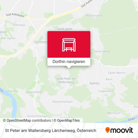 St Peter am Wallersberg Lärchenweg Karte