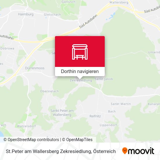 St.Peter am Wallersberg Zekresiedlung Karte