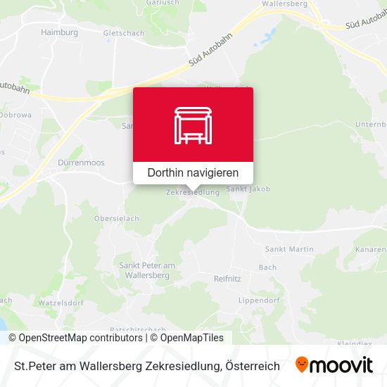 St.Peter am Wallersberg Zekresiedlung Karte