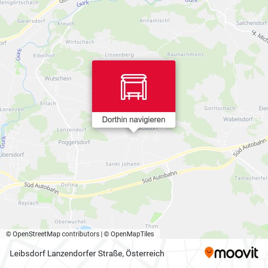 Leibsdorf Lanzendorfer Straße Karte