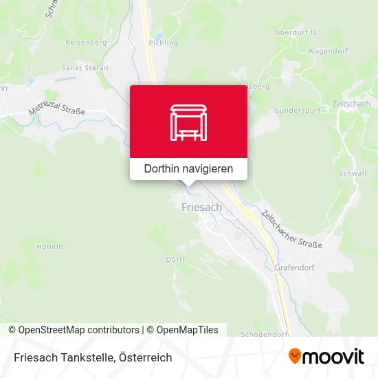 Friesach Tankstelle Karte