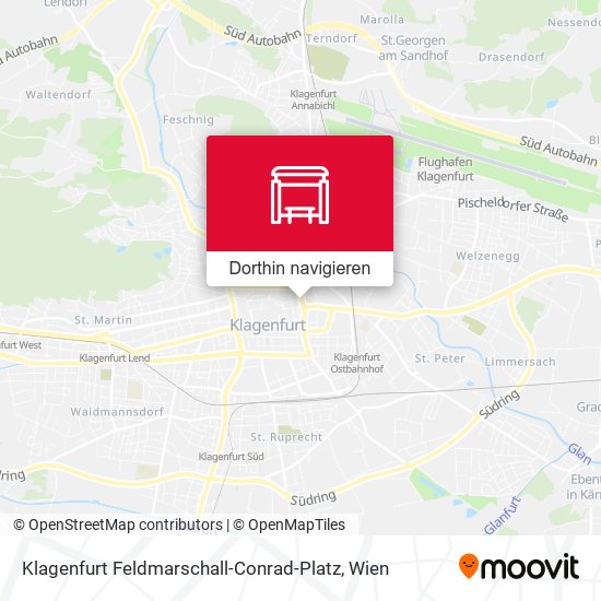 Klagenfurt Feldmarschall-Conrad-Platz Karte