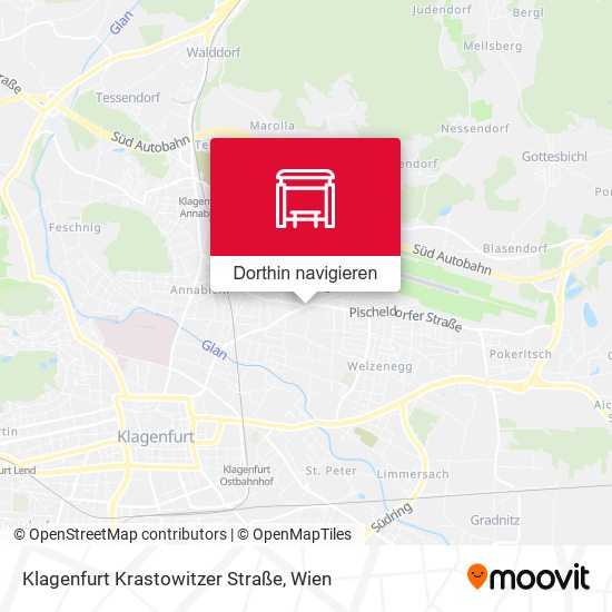 Klagenfurt Krastowitzer Straße Karte