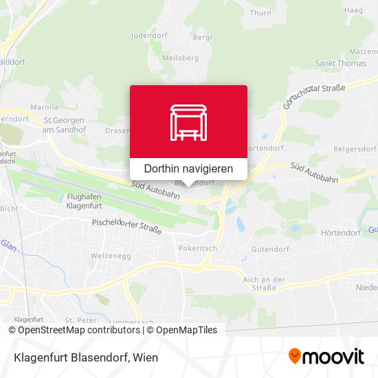 Klagenfurt Blasendorf Karte