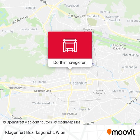 Klagenfurt Bezirksgericht Karte