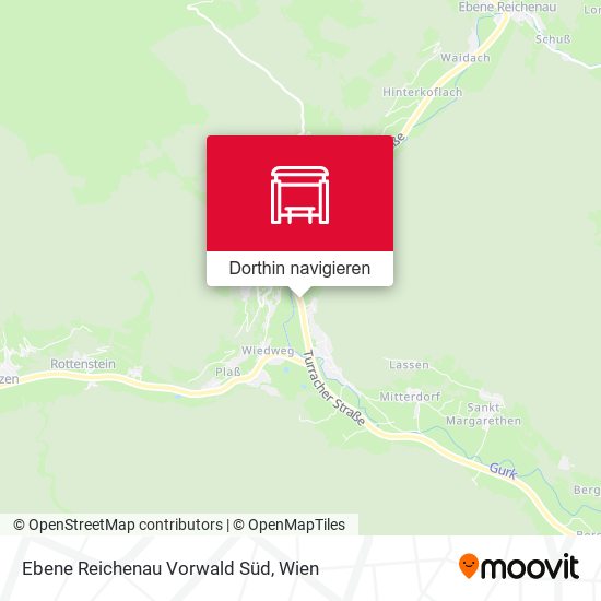 Ebene Reichenau Vorwald Süd Karte