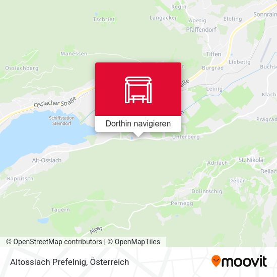 Altossiach Prefelnig Karte