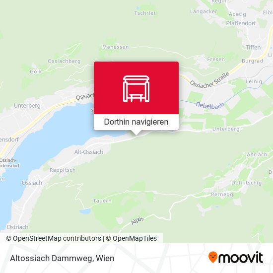 Altossiach Dammweg Karte