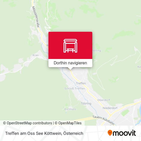 Treffen am Oss See Köttwein Karte