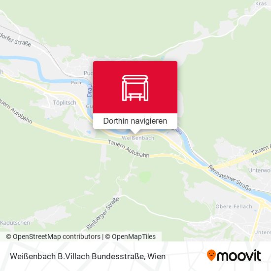 Weißenbach B.Villach Bundesstraße Karte