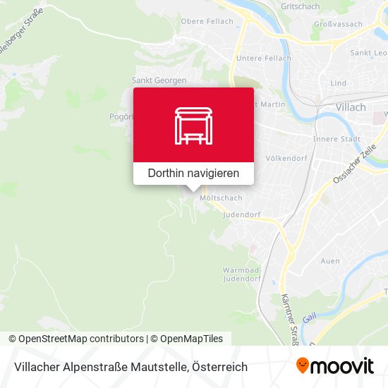 Villacher Alpenstraße Mautstelle Karte