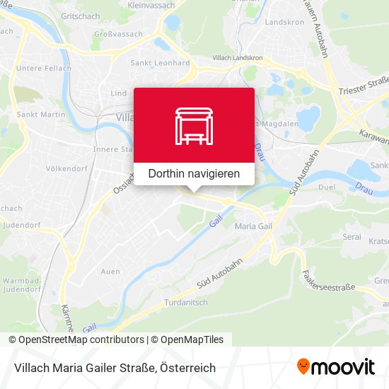 Villach Maria Gailer Straße Karte