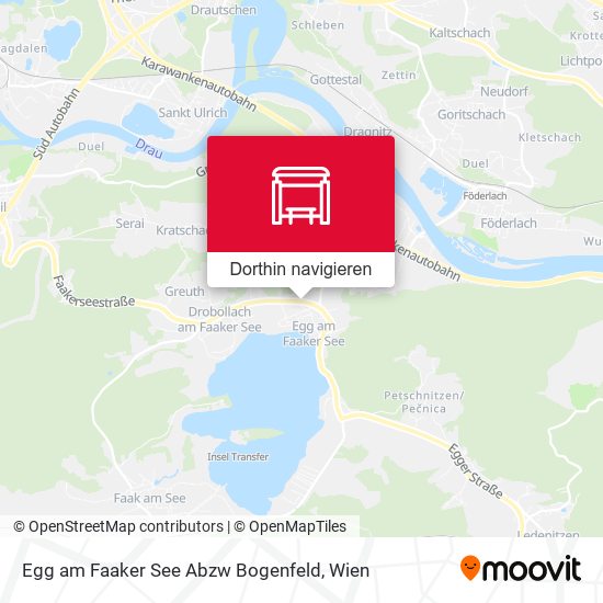 Egg am Faaker See Abzw Bogenfeld Karte