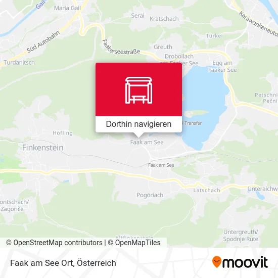 Faak am See Ort Karte