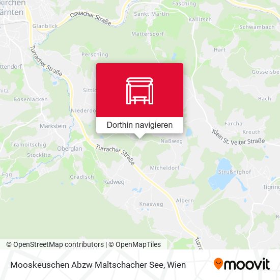 Mooskeuschen Abzw Maltschacher See Karte