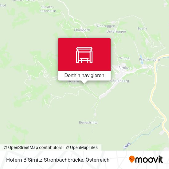 Hofern B Sirnitz Stronbachbrücke Karte