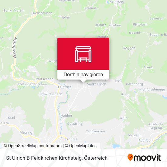 St Ulrich B Feldkirchen Kirchsteig Karte