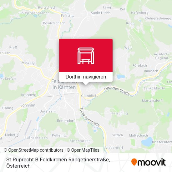 St.Ruprecht B.Feldkirchen Rangetinerstraße Karte