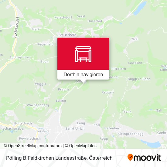 Pölling B.Feldkirchen Landesstraße Karte