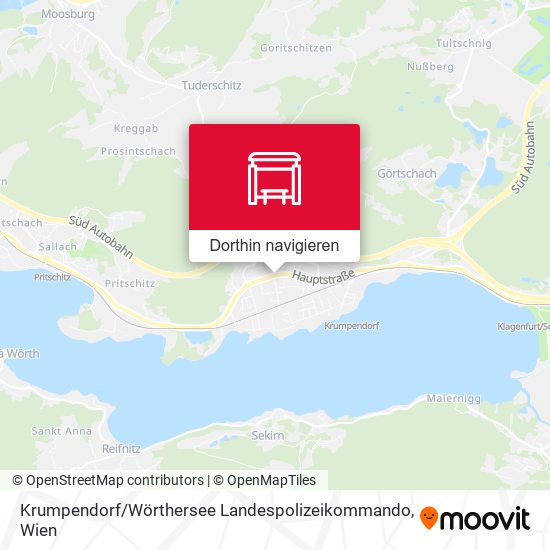Krumpendorf / Wörthersee Landespolizeikommando Karte