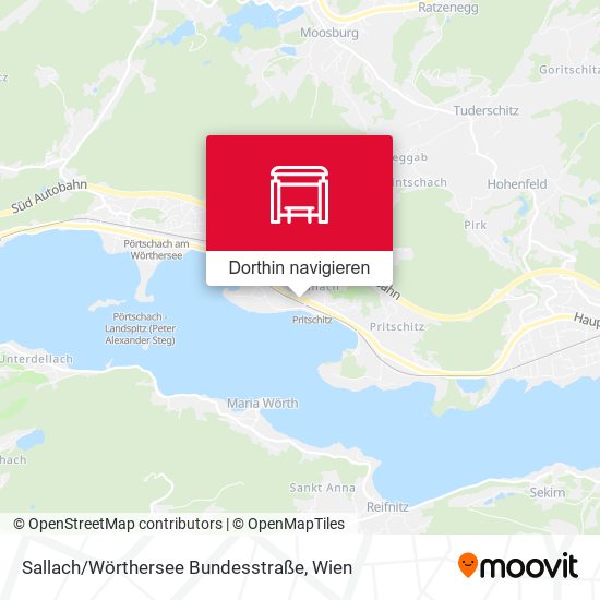 Sallach / Wörthersee Bundesstraße Karte