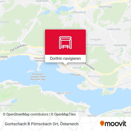 Goritschach B Pörtschach Ort Karte