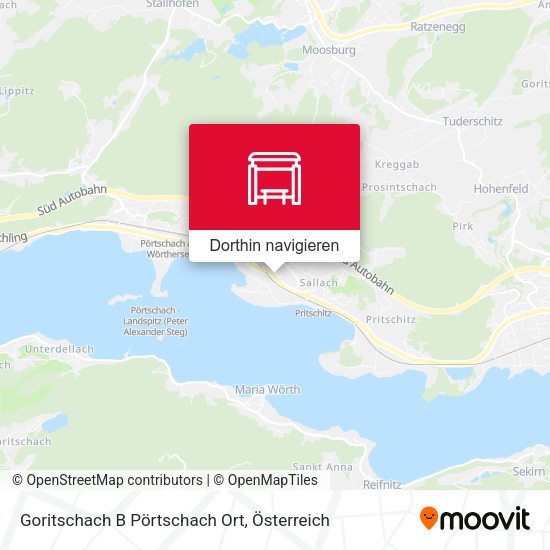 Goritschach B Pörtschach Ort Karte