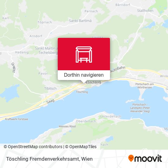 Töschling Fremdenverkehrsamt Karte