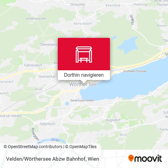 Velden/Wörthersee Abzw Bahnhof Karte