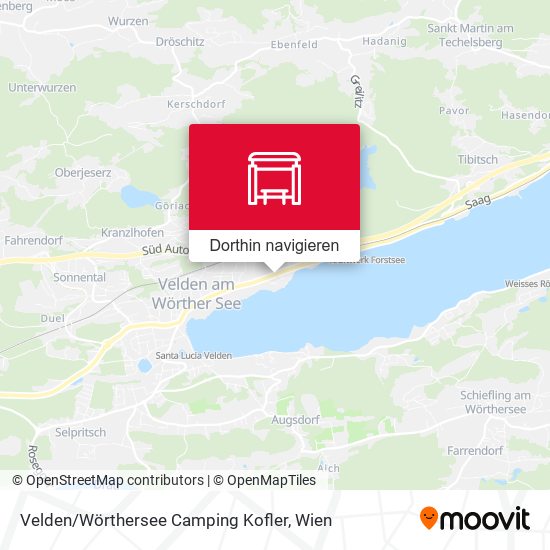 Velden / Wörthersee Camping Kofler Karte
