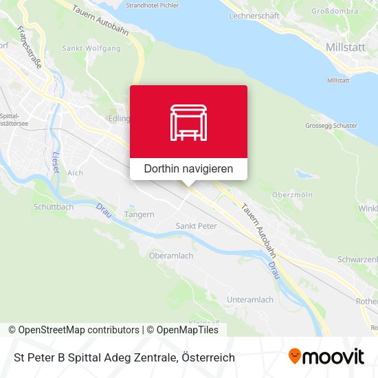 St Peter B Spittal Adeg Zentrale Karte