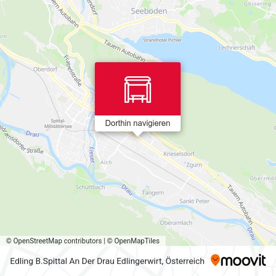 Edling B.Spittal An Der Drau Edlingerwirt Karte