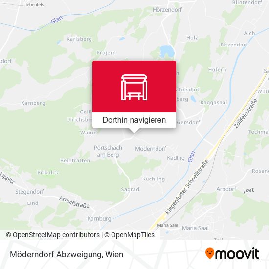 Möderndorf Abzweigung Karte