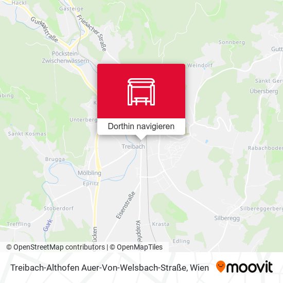 Treibach-Althofen Auer-Von-Welsbach-Straße Karte