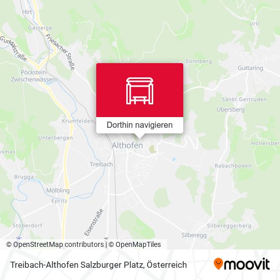Treibach-Althofen Salzburger Platz Karte