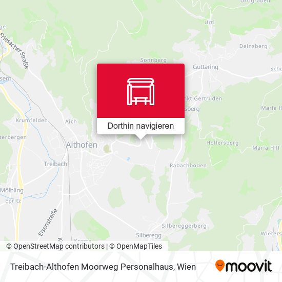 Treibach-Althofen Moorweg Personalhaus Karte