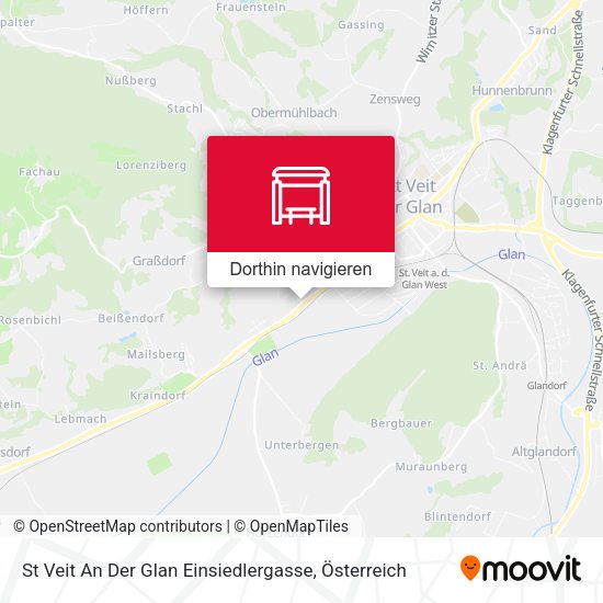 St Veit An Der Glan Einsiedlergasse Karte