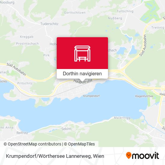 Krumpendorf / Wörthersee Lannerweg Karte