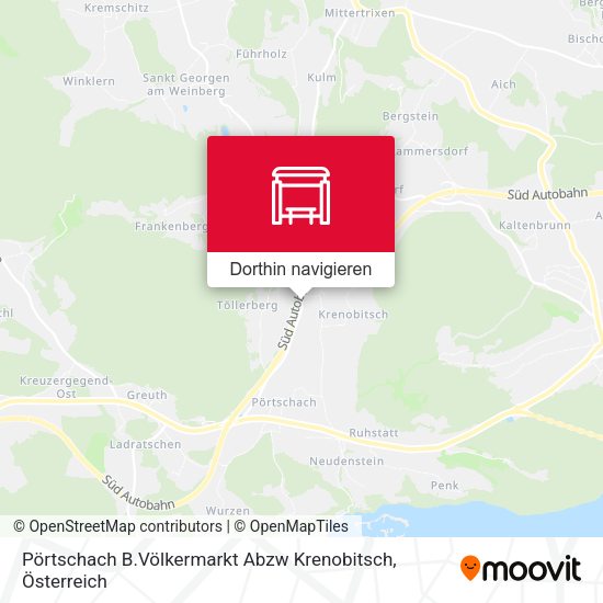 Pörtschach B.Völkermarkt Abzw Krenobitsch Karte