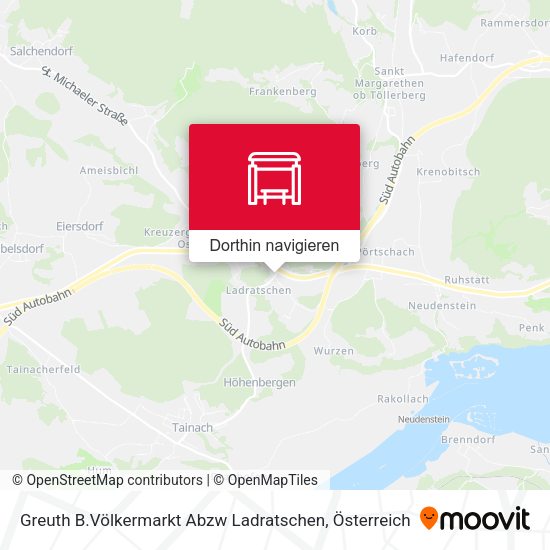Greuth B.Völkermarkt Abzw Ladratschen Karte